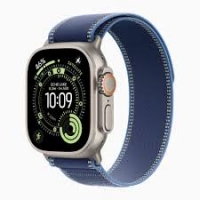 Умные часы Apple Watch Ultra 3, 49 мм, Natural Titanium Blue/Bright Blue Trail Loop S/M
